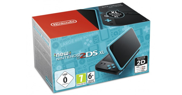 Игровая Приставка New Nintendo 2DS XL (черный + бирюзовый) купить